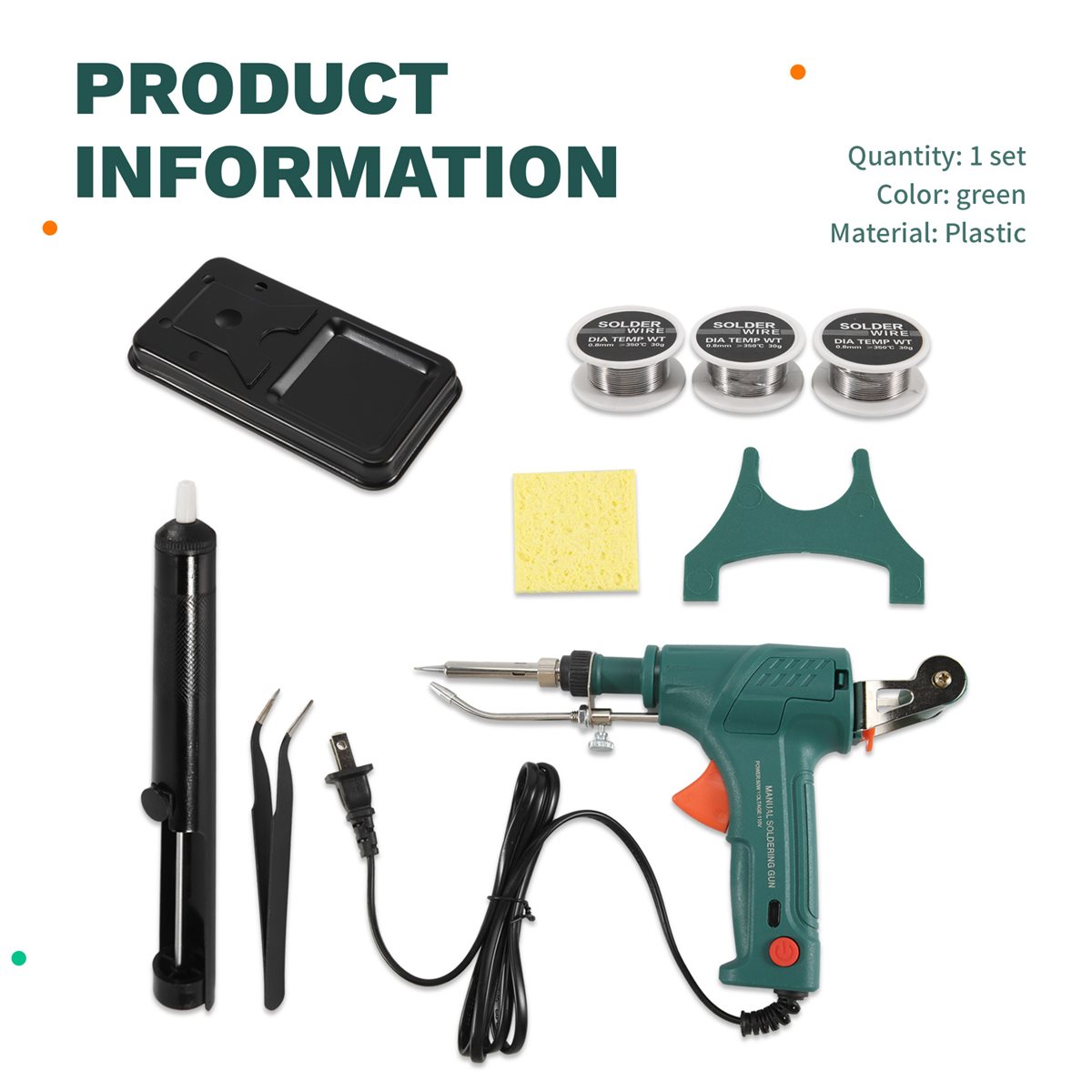 Industrial Handheld Laser Welder - # 28K 産業用レーザー溶接ツール、内部加熱式産業用溶接ツール、ハンドヘルド溶接機（米国）、B（緑）