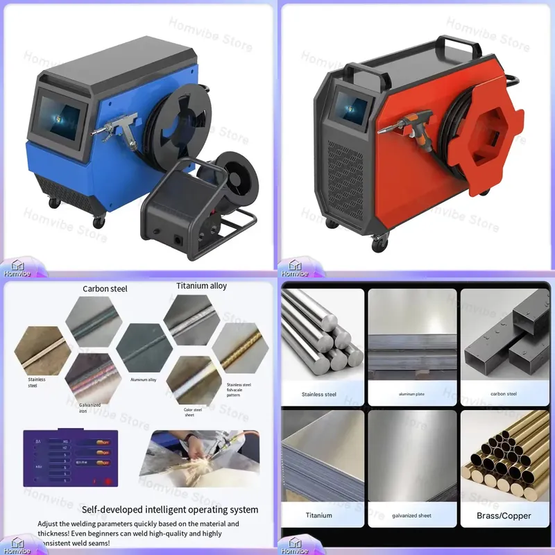 Industrial Handheld Laser Welder - 4in1空冷式レーザー溶接機 ハンドヘルド金属溶接機 家具製作 DIY修理 工業用 ポータブル