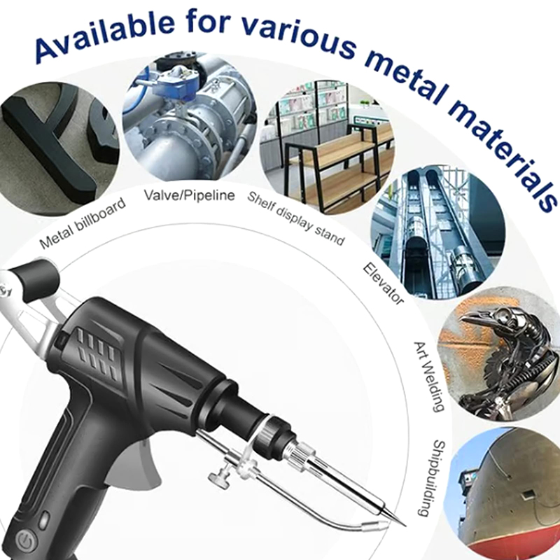 Industrial Laser Blaster - レーザー溶接機ガン金属用多機能コード付き電気はんだごてはんだガンキット自動溶接ツールセット