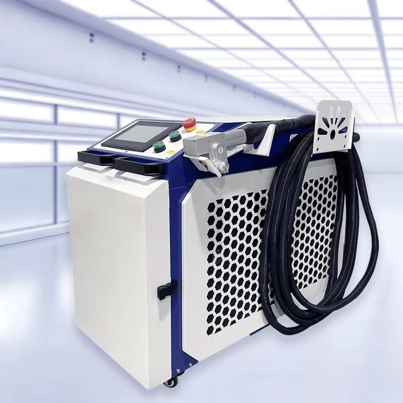 Industrial Laser Cleaner - ポータブルレーザー洗浄機 200W 2000W ハンドヘルドレーザー錆除去機 工業用レーザークリーナー タイヤ付き