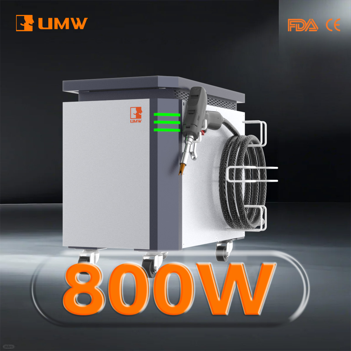Industrial Handheld Laser Welder - ハンドヘルド800Wファイバーレーザー溶接機 金属工業用4-in-1溶接・切断・洗浄機 エアー冷却システム付き