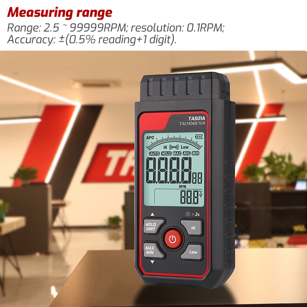 TA501A レーザータコメーターまで 999999   機 - Industrial Laser Tachometer のレビューと価格