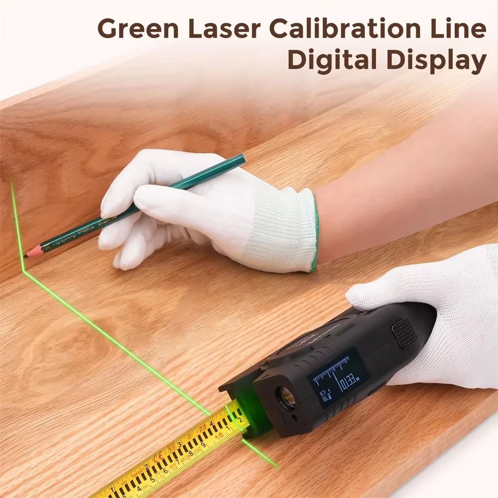 3-in-1 レーザーテープメジャー格納式充電式デジタルテー - Industrial Laser Cleaner のレビューと価格