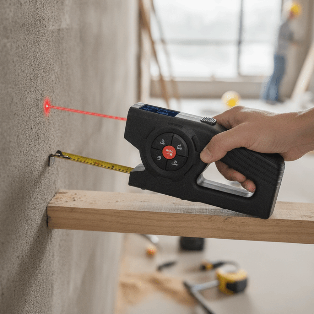 3-in-1 レーザーテープメジャー格納式充電式デジタルテー - Industrial Laser Cleaner のレビューと価格