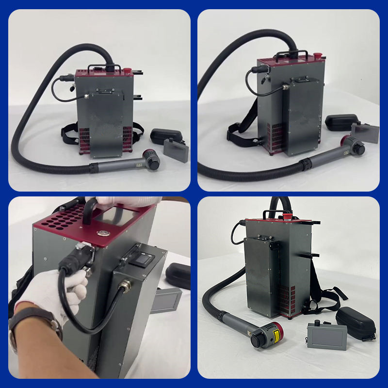 バックパックポータブル型ハンドヘルドレーザークリーナー錆除去 - Industrial Laser Cleaning Machine Price のレビューと価格