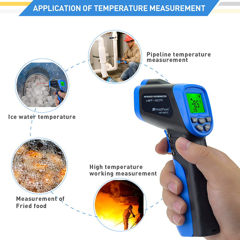 -30-550 ℃   デジタル IR 温度計非接触レーザー - Industrial Laser Blaster のレビューと価格