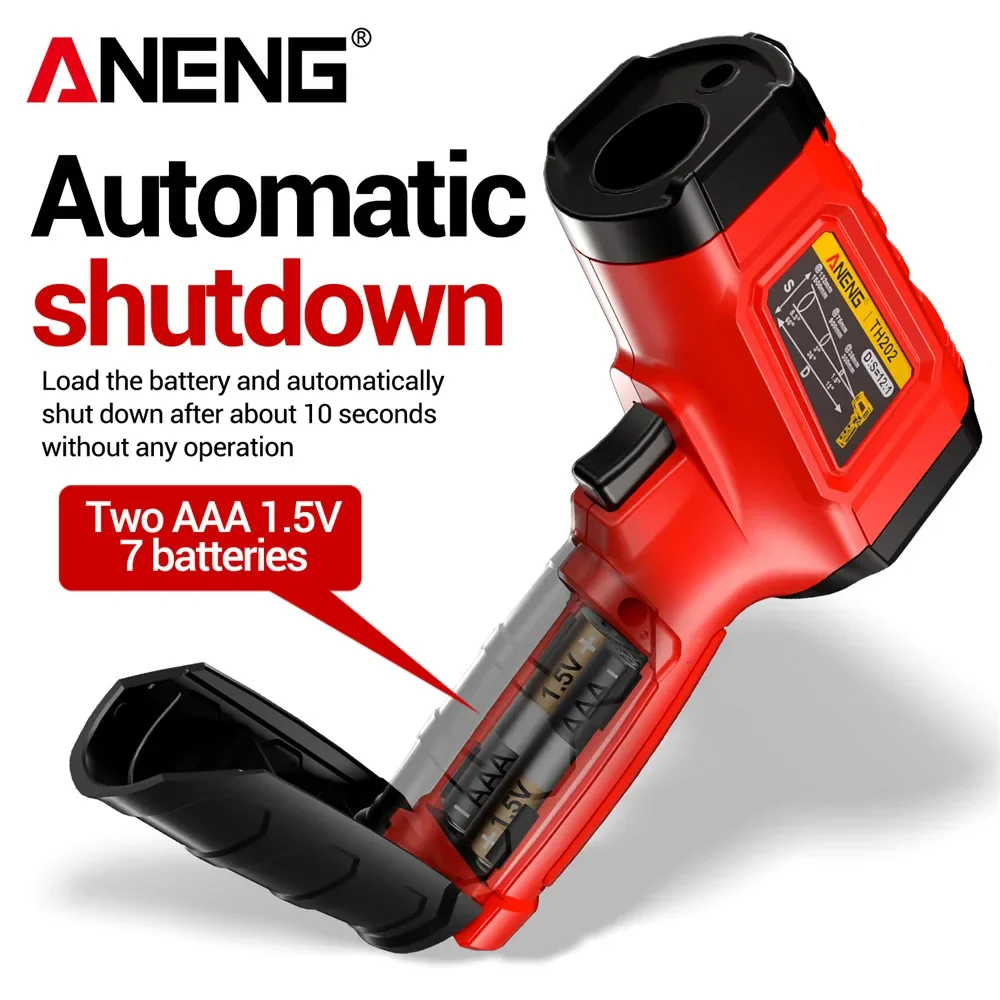 ANENG 赤外線温度計 非接触式 -50~600 ℃    - Industrial Laser Blaster のレビューと価格