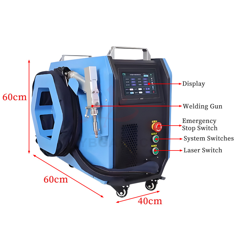 空冷式ハンドヘルドレーザー溶接機 800W 1200W 3i - Industrial Laser Cleaner のレビューと価格